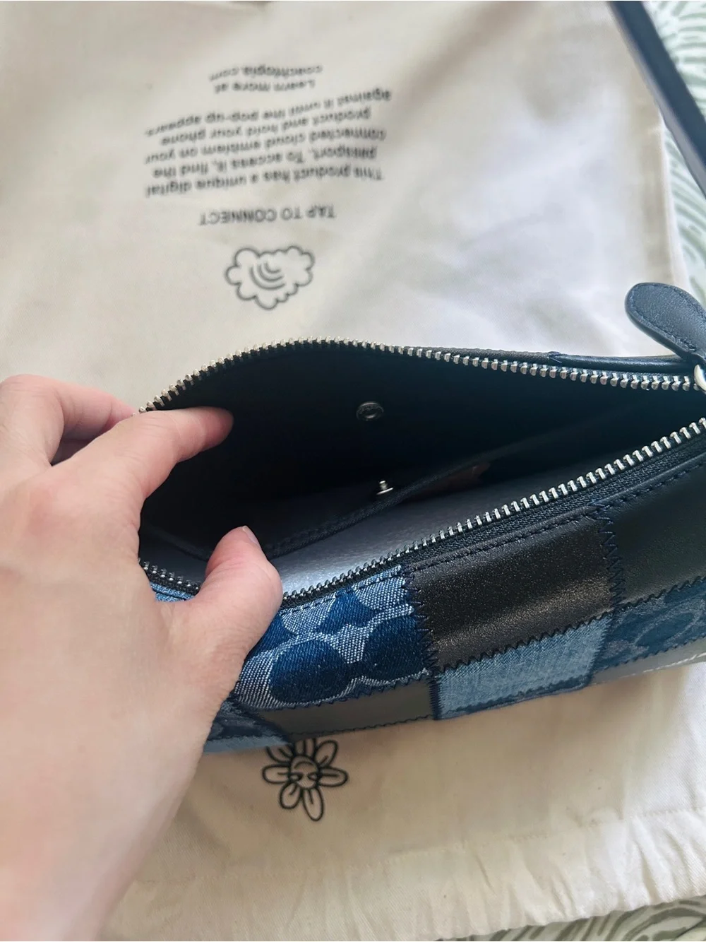 NWT🦋Coach Coachtopia Alter/Ego Small Slouchy Shoulder Bag Denim Black CFI64